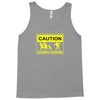 caution zombies crossing t shirt x large funny walking brains awesome Tank Top