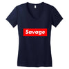 savage Women's V-Neck T-Shirt