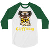 gryffindog pug 3/4 Sleeve Shirt
