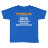 September Girl Hated By Many Toddler T-shirt
