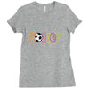 soccer neon rhinestud Ladies Fitted T-Shirt