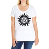 Supernatural Vintage Logo Ladies Curvy T-Shirt
