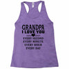 I Love You Grandpa Racerback Tank