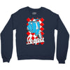 funny vespa chequer board, ideal gift or birthday present Crewneck Sweatshirt
