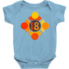 orange 18 Baby Bodysuit