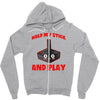 gaming hold and play Zipper Hoodie
