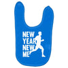 new year, new me running fitness Baby Bibs