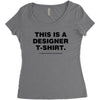 This is a Designer T-Shirt Women's Triblend Scoop T-shirt