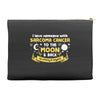 I Love Someone with Sarcoma Cancer to The Moon and Back to Infinity Accessory Pouches