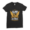 All Men Are Created Equal But Only The Best Are Born In December Ladies Fitted T-Shirt