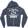 christmas shirt it's the most wonderful time for beer funny Zipper Hoodie