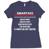 Smartass February Girl Ladies Fitted T-Shirt