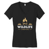 Wildlife Camping Women's V-Neck T-Shirt