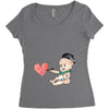 Cute Painter Women's Triblend Scoop T-shirt