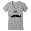 big stache Women's V-Neck T-Shirt