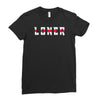 humorous loner Ladies Fitted T-Shirt