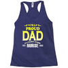 proud dad nurse Racerback Tank