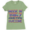 made in 1967 50 years of being awesome Ladies Fitted T-Shirt