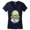 one eyes monster Women's V-Neck T-Shirt