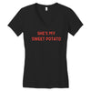 she's my sweet potato Women's V-Neck T-Shirt