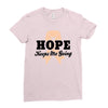 Hope Keeps Me Going Ladies Fitted T-Shirt
