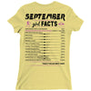September Girl Facts Libra Ladies Fitted T-Shirt