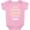 Braver Stronger Smarter Uterine Cancer Awareness Baby Bodysuit