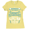 Grumpy Old Mechanic Ladies Fitted T-Shirt