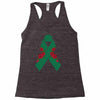 liver ribbon and rose Racerback Tank