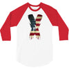 jake paul x american flag 3/4 Sleeve Shirt