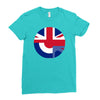 mod union jack, ideal gift, birthday present Ladies Fitted T-Shirt