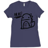 huh dinosaur Ladies Fitted T-Shirt