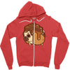 pancake pug Zipper Hoodie