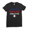 Librate Egalite Mbappe France Ladies Fitted T-Shirt