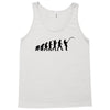evolution of a fisherman angler mens fishing t shirt Tank Top