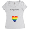 Worth The Wait Rainbow Women's Triblend Scoop T-shirt