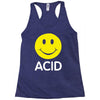 acid house smiley face 90's rave club hardcore party Racerback Tank