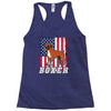 usa boxer flag Racerback Tank