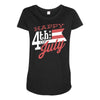 happy 4th of july Maternity Scoop Neck T-shirt