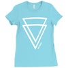 summer men casual triangle Ladies Fitted T-Shirt