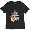 Never Give Up Uterine Cancer Awareness V-Neck Tee