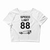 speed limit 88 Crop Top