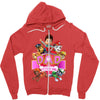paw patrol birthday girl dad Zipper Hoodie