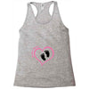 Custom baby girl name maternity design Racerback Tank