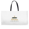 snow merry christmas Weekender Totes