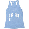 blue boxes Racerback Tank