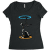 infinite loop Women's Triblend Scoop T-shirt
