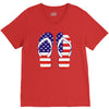 paire de tongues am&eacute;ricaine V-Neck Tee