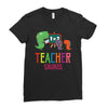 teacher saurus Ladies Fitted T-Shirt