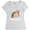 Best Friends Tacos Women's Triblend Scoop T-shirt